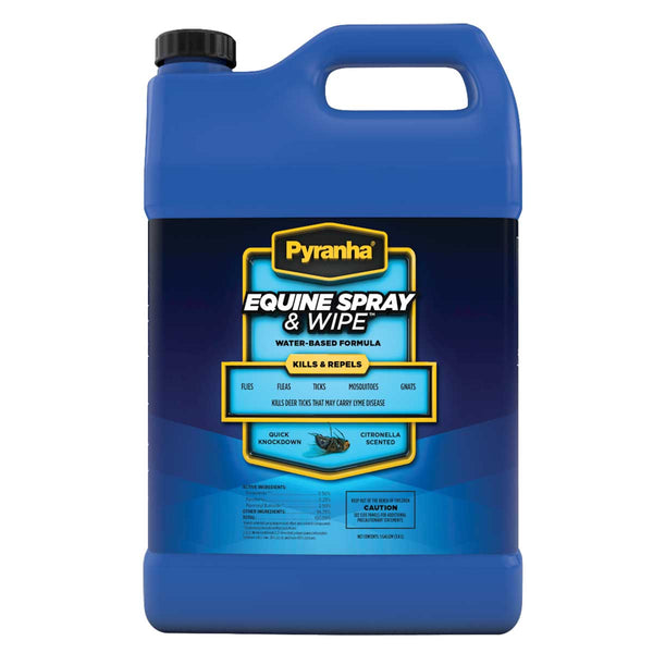 Pyranha Equine Spray & Wipe Insect Repellent Gallon